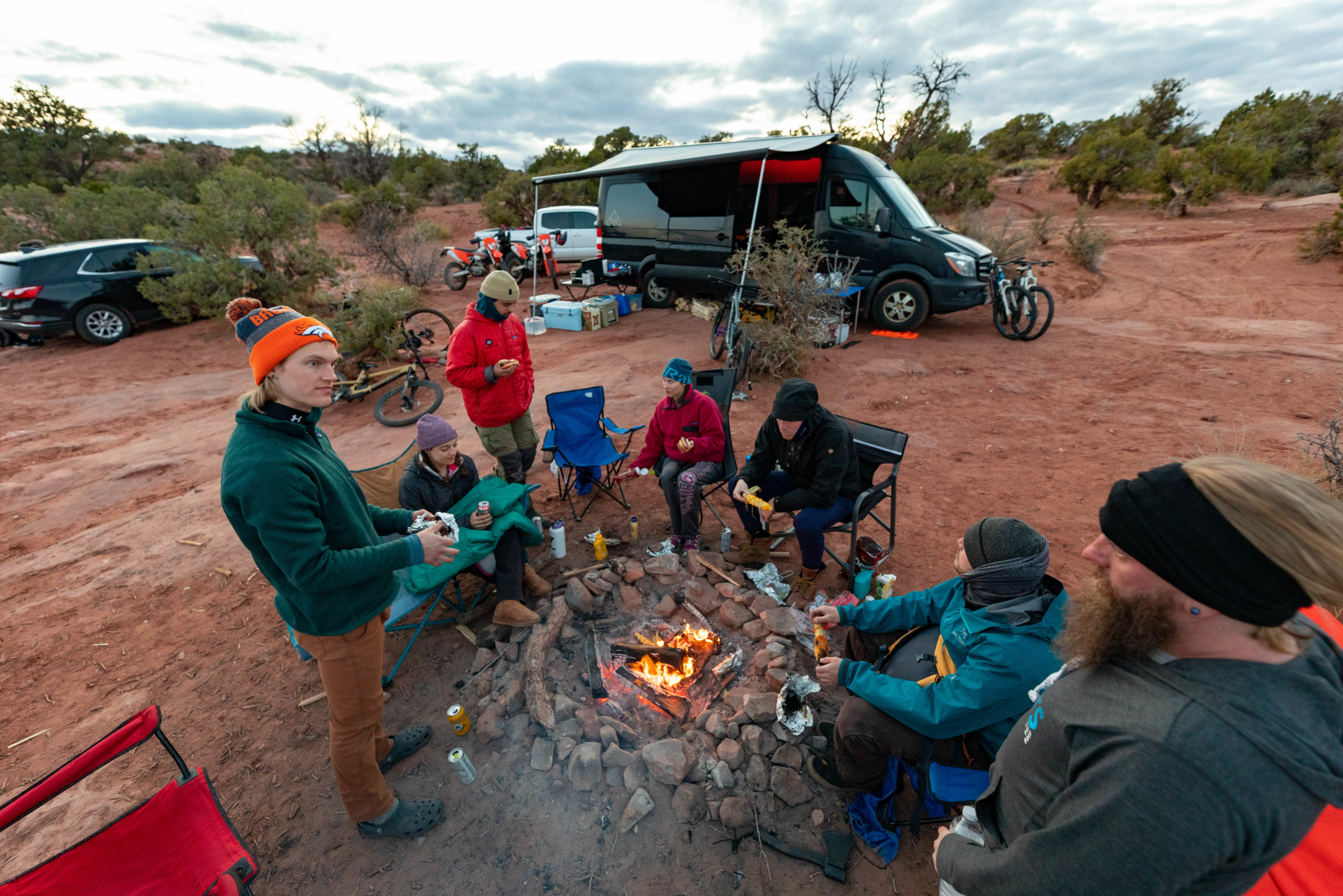Camping around the van