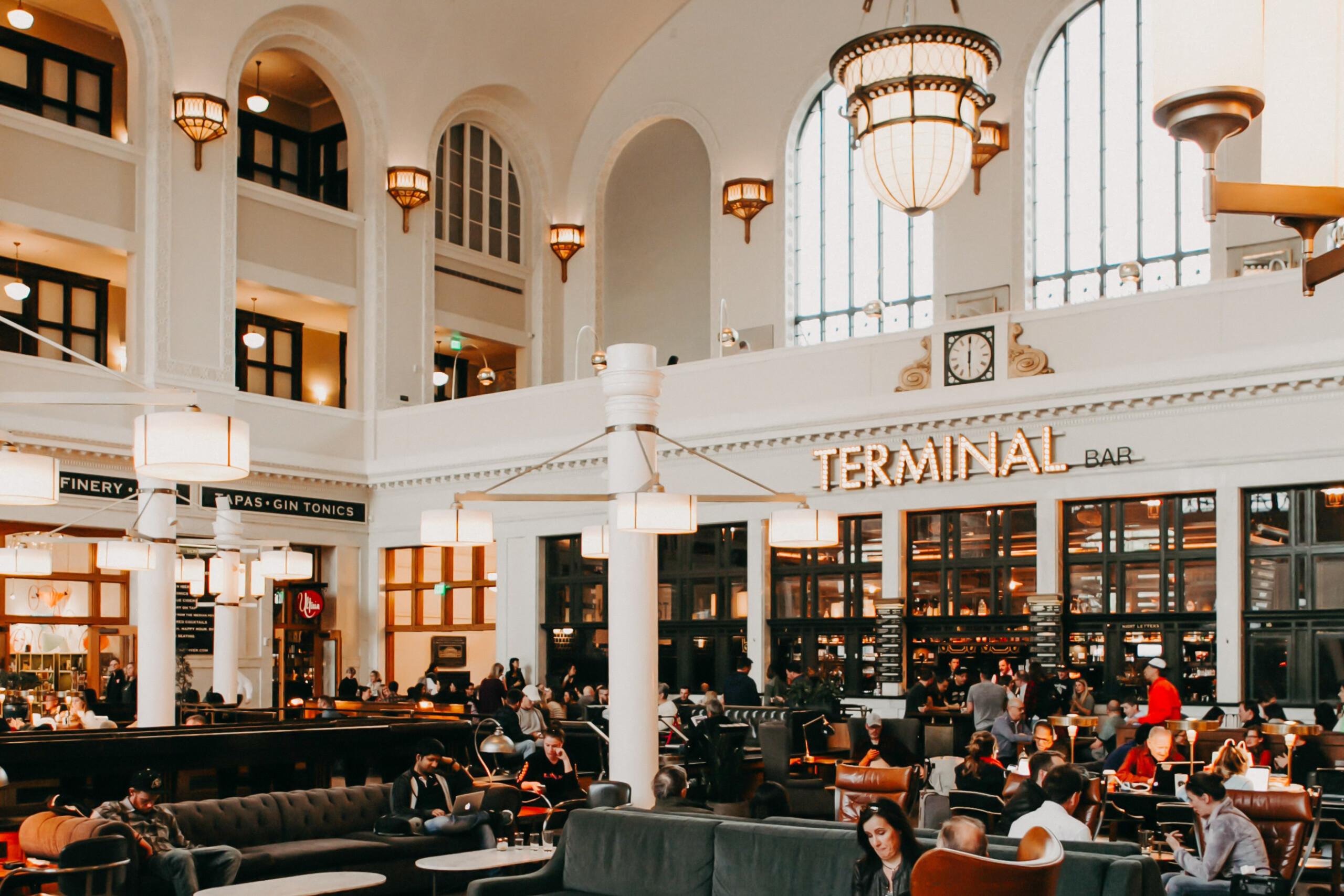 Inside of the Union Station in Denver