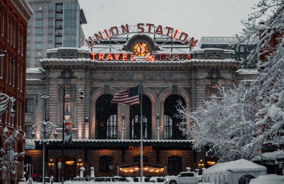 snowy Union Station