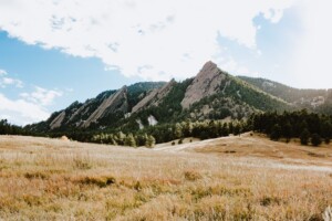 The flatirons Boulder