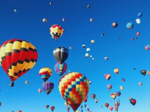 hot air balloons